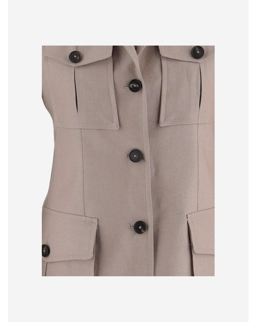 Tagliatore Gray Linen Jacket