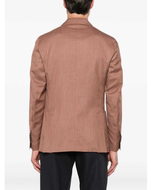 Lardini Brown Double Breasted Blazer