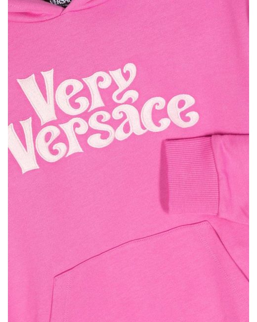 Versace Pink Sweatshirt Fleece Very Embroidery