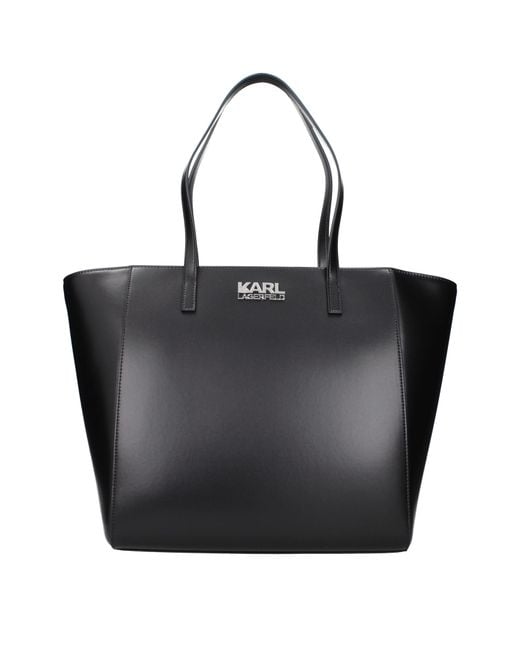 Karl Lagerfeld Black Kore Shoulder Bag Polyurethane