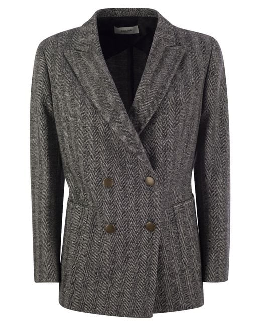 SAULINA Black Assunta Double Breasted Jacket
