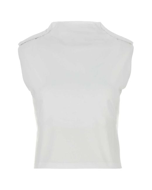 ARMARIUM White Stretch Cotton Glenda Top