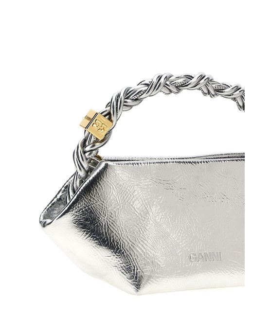 Ganni Bou Bag Mini Metallic Hand Bags