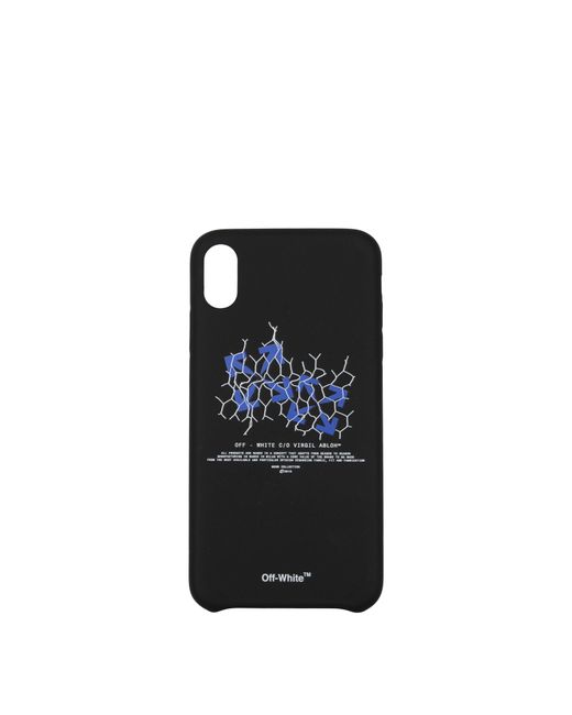 Off-White c/o Virgil Abloh Black Porta Iphone Iphone Xs Max Uomo Pvc Nero