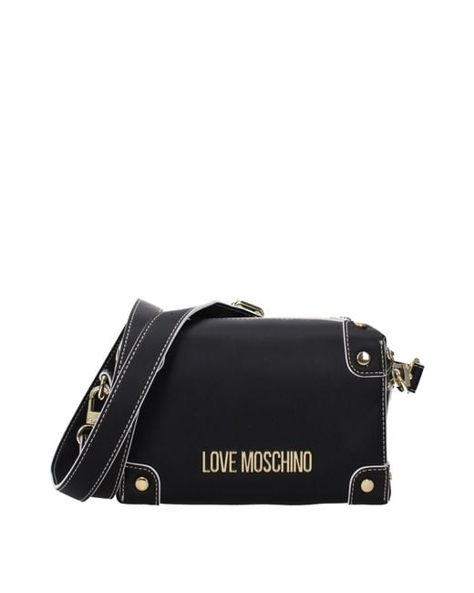 Love Moschino Black Crossbody Bags Polyurethane