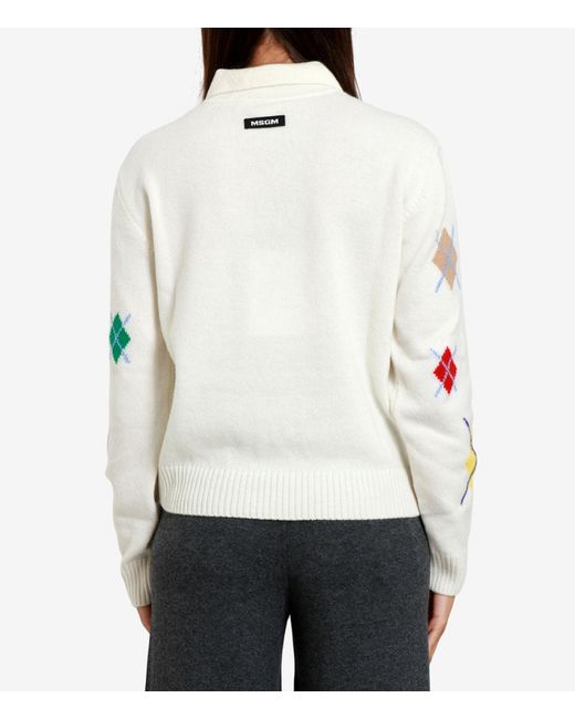 MSGM White Sweaters