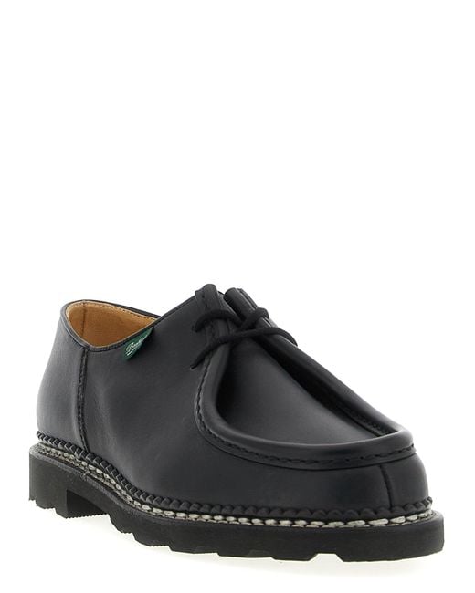 Paraboot Black 'Michael' Derby Shoes