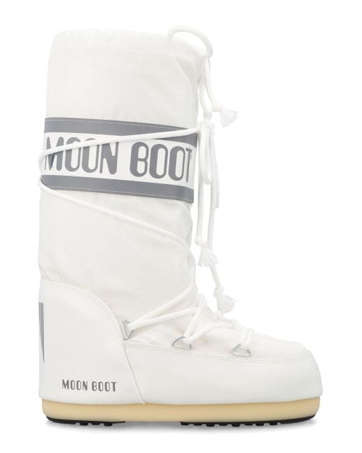 Moon Boot White Icon High Nylon Boots
