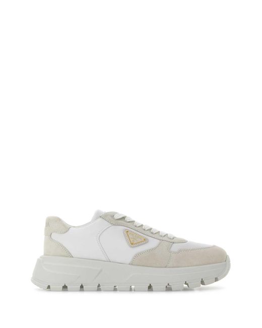 Prada White Logo Sneakers