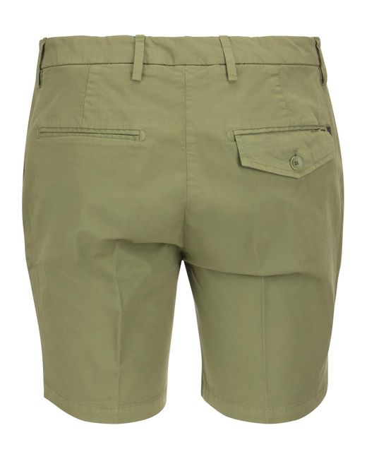 Shorts di miscela di cotone Manheim di Dondup in Green