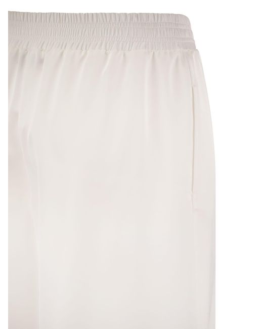 Large pantalon viscose Fabiana Filippi en coloris White