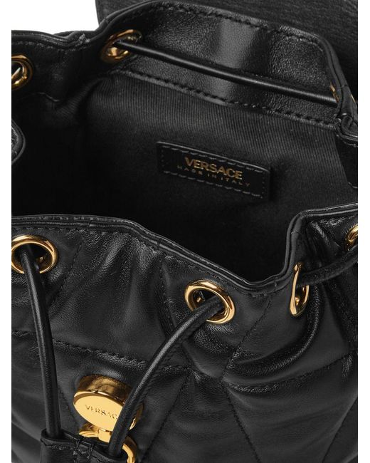 Versace Black Kleo Leather Backpack