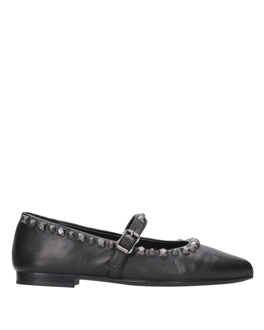 Ash Black Flat Shoes