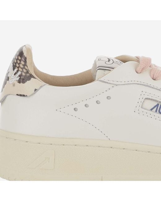 Autry White Dallas Low Sneakers