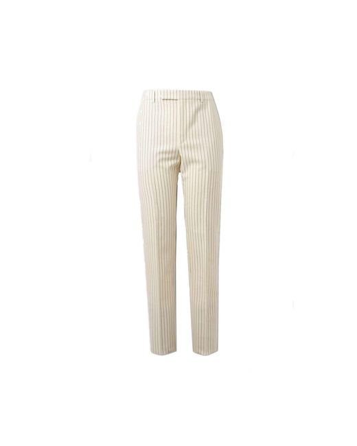Céline Wollen Gestreepte Broek in het Natural voor heren