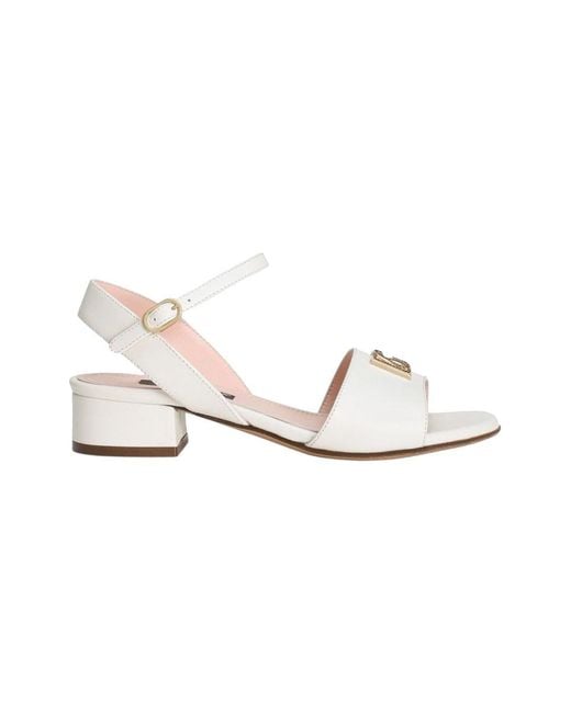 Dolce & Gabbana White Sandalo