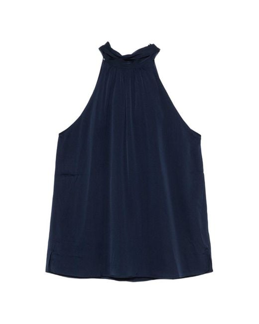 Silk95five Blue Top Silk