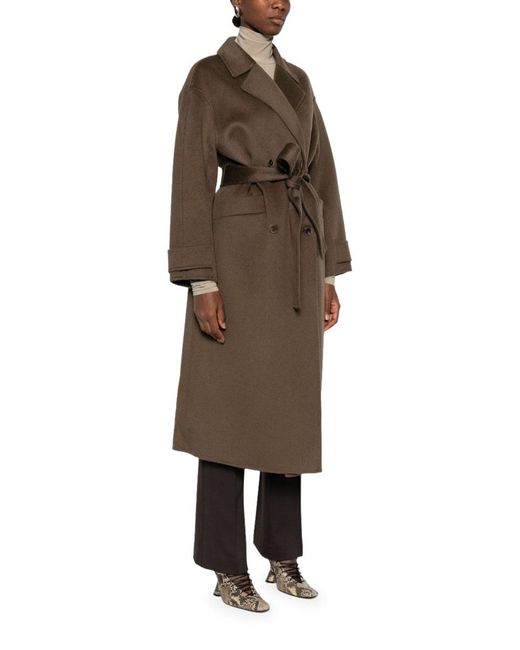The Dynamis Studio Brown Savile Oversized Double-Breasted Coat