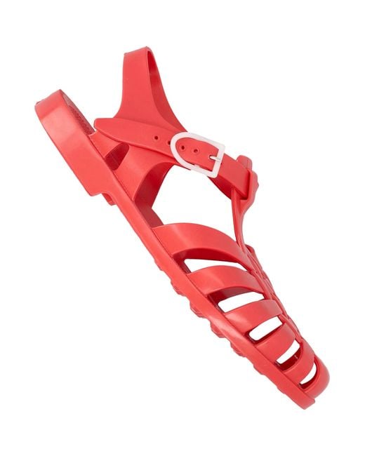 Méduse Red Flat Shoes