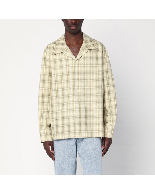 Séfr Natural Ignacio Check Pattern Shirt for men