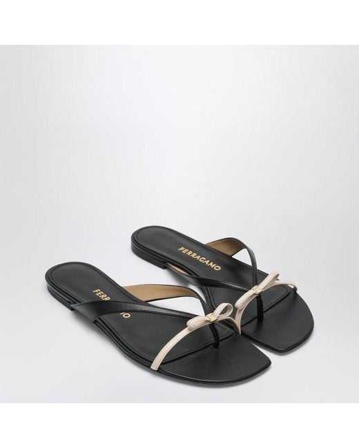 【FERRAGAMO】ミニ ボウ フリップフロップ 29902529_58969362_600.jpg