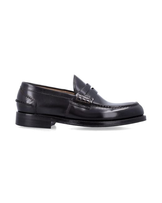 Green George Black Flat Shoes