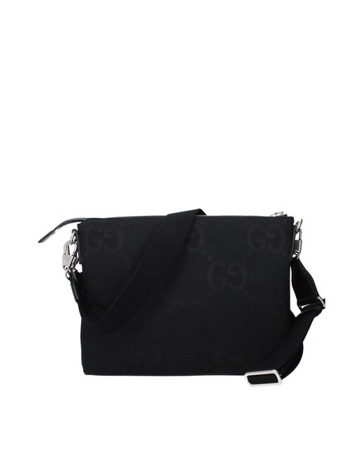 Gucci Black Borse A Tracolla Jumbo Uomo Tessuto Nero
