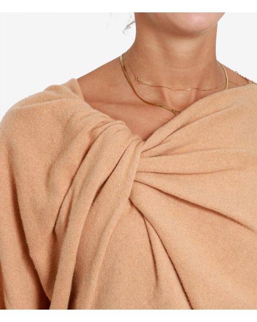 Alberta Ferretti Natural Sweaters