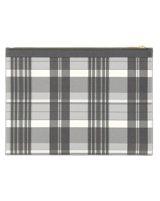 Thom Browne Metallic Medium Document Holder for men