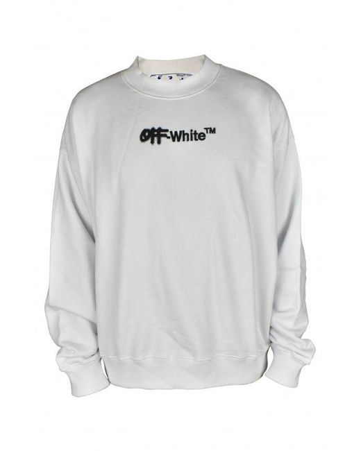 Off-White c/o Virgil Abloh Gebroken Wit Sweatshirt Wit in het Gray