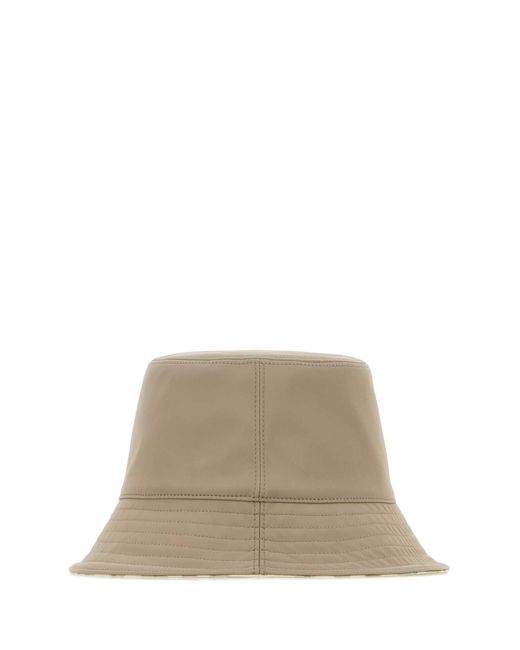 Burberry Natural Solid Bucket Hat