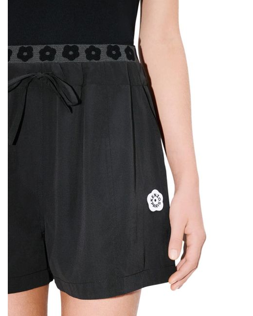 KENZO `boke Flower 2.0` Shorts In Technisch Katoen in het Black