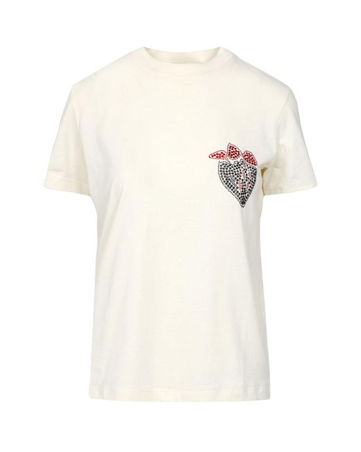 MSGM White T Shirts And Polos