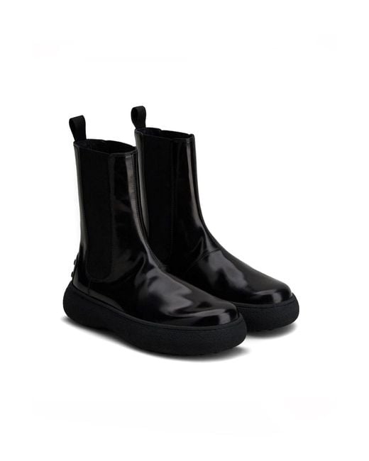 Tod's Black Booties