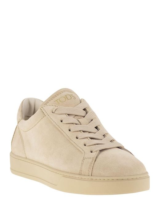 Tod's Brown Suede Leather Trainers
