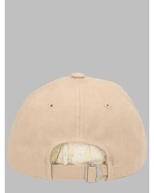 Isabel Marant Natural Embroidered Cotton Baseball Cap