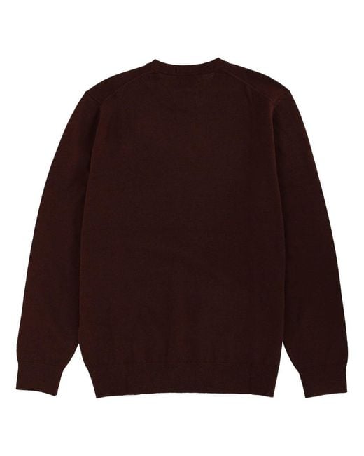 Mc2 Saint Barth Purple Sweater With Embroidery for men