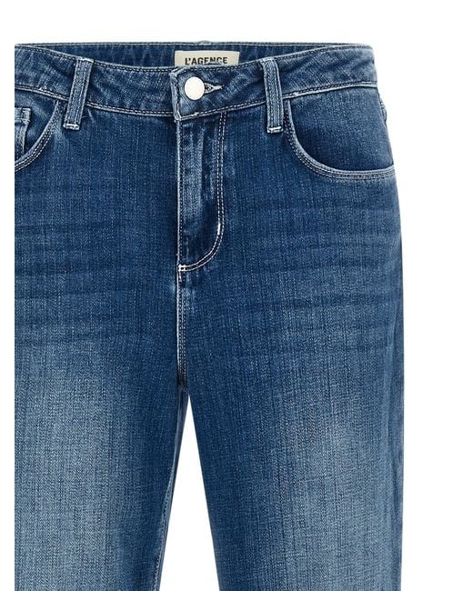 L'Agence L' 'bell'-jeans in het Blue