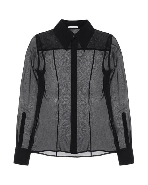 Shirt Semi Transparent AMI en coloris Black