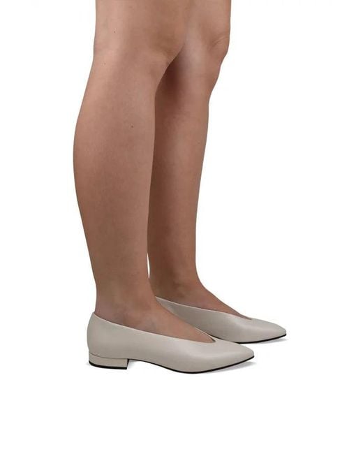 Loro Piana White Ballerinas Rebecca