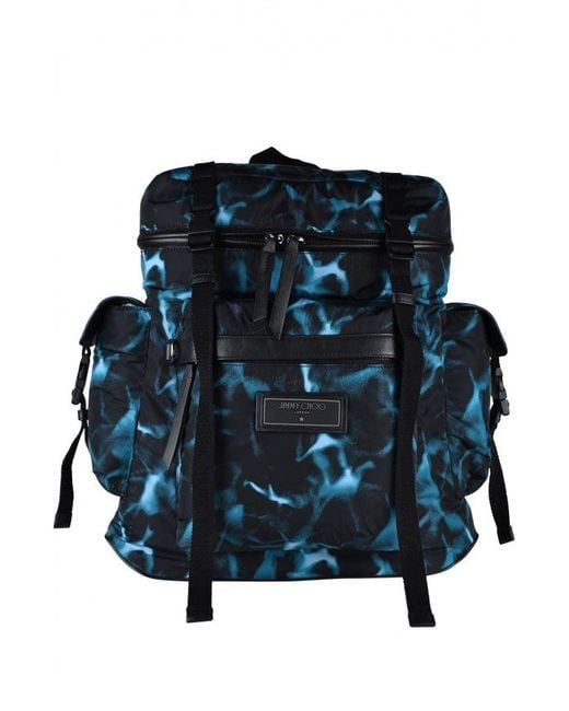Jimmy Choo Blue Wixon Backpack