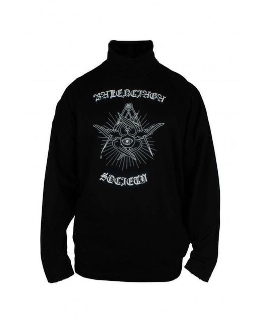 Balenciaga Sweatshirt in Black für Herren