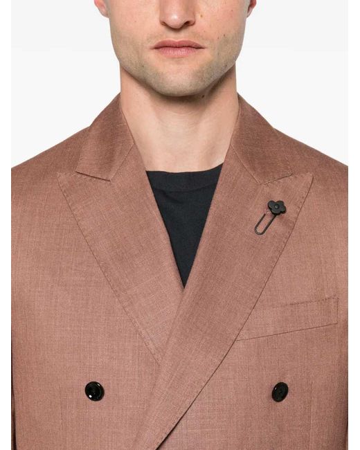 Lardini Brown Double Breasted Blazer
