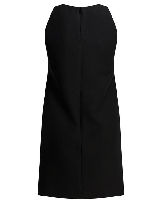 Valentino Short Flared Dress Dresses Black