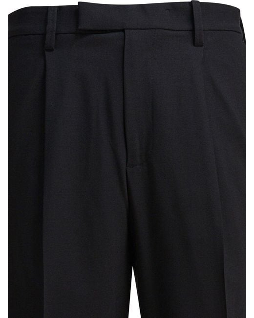 Vince Plissee-Hose "Louie Relaxed". in Black für Herren