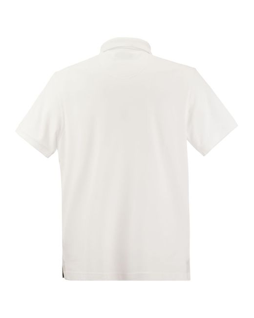Barbour Tartan Pique Polo -Hemd in White für Herren