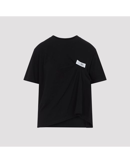 MM6 by Maison Margiela Black Cotton Top
