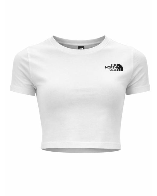 The North Face White Logo Crew Neck T-Shirt