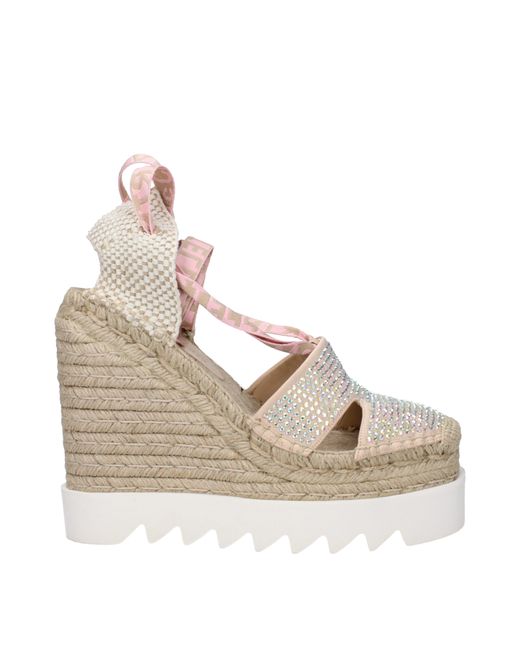 Stella McCartney Brown Zeppe Donna Raso/Rosa Polvere for men