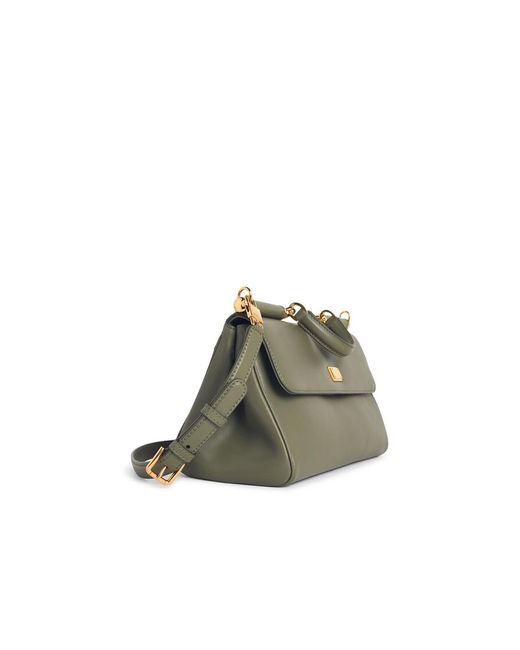Dolce & Gabbana Green Ümy Sicily㬠Medium Handbag